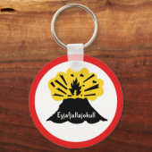 Porte-clés Souvenir de Eyjafjallajokull Votre Clavier Volcano (Recto)