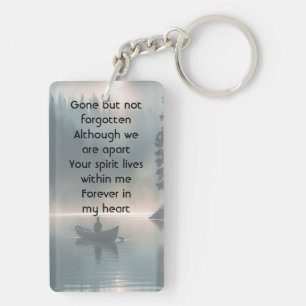 Porte-clés Souvenir de mémoire Canoë du lac sauvage