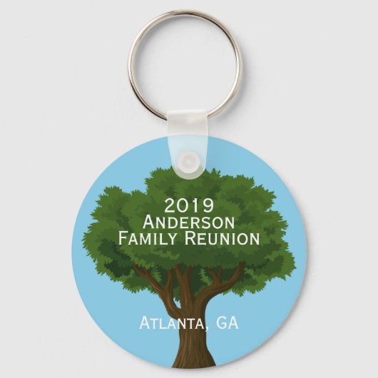 Porte-clés Souvenir de réunion en famille personnalisée (Recto)