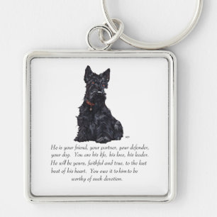 Porte-clés Souvenir de Terrier Écossais - Chien MÂLE
