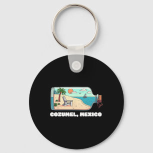 Porte-clés Souvenir de vacances à Cozumel au Mexique pour hom