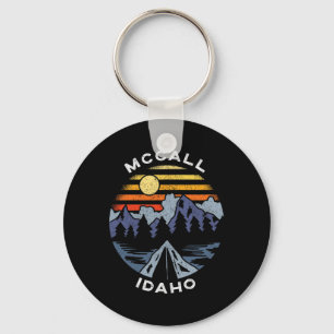 Porte-clés Souvenir de vacances de camping dans les montagnes