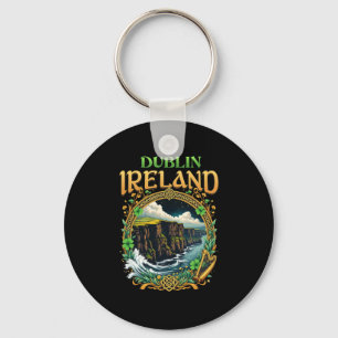 Porte-clés Souvenir d'Irlande Dublin Falaises de la mer Vacan