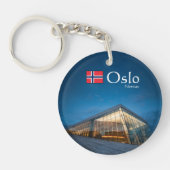 Porte-clés Souvenir d'Oslo Norvège (Devant)