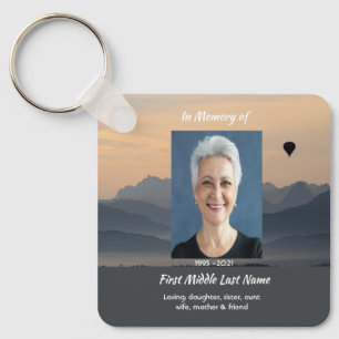Porte-clés Souvenir mémorial de montgolfière chrétienne
