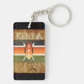 Porte-clés Souvenir Porte - clé du Kenya (Dos)