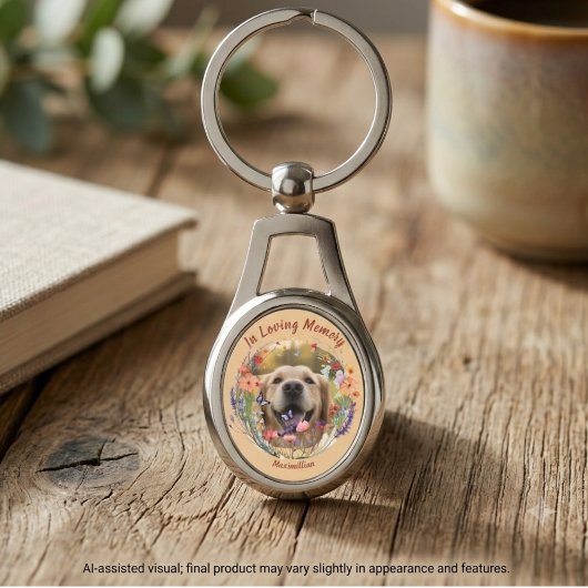 Porte-clés Souvenir sentimental de perte d'animal de compagni