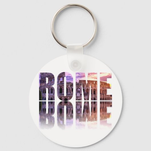Porte-clés souvenir texte Rome (Recto)
