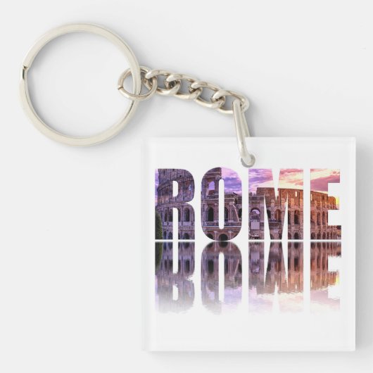 Porte-clés souvenir texte Rome (Devant)
