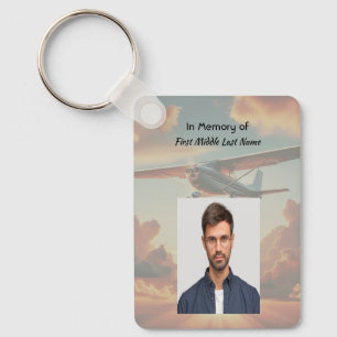 Porte-clés Souvenirs commémoratifs Avion de ligne Coucher de 