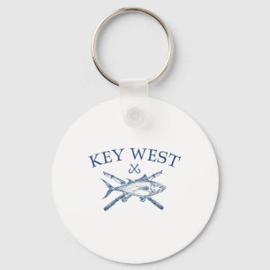 Porte-clés Souvenirs de Key West Floride Pêche Vintage 