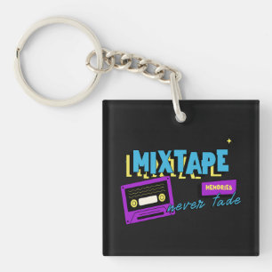 Porte-clés Souvenirs de mixtape Nostalgie de cassette rétro
