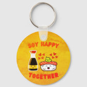 Porte-clés Soy Happy Together Cute Soy Sauce Pun (Recto)