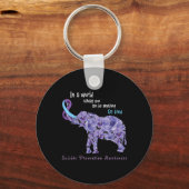 Porte-clés Soyez comme Semicolon Sensibilisation à la prévent (Recto)