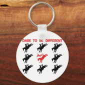 Porte-clés Soyez Différent - Drôle Cheval Dit (Recto)