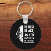 Porte-clés Soyez Génial En Acte Shakespeare Thespian Citation (Recto)
