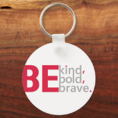 Porte-clés Soyez Gentil, Soyez Audacieux, Soyez Courageux (Recto)