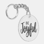 Porte-clés Soyez Joyeux Evangile Graphique Esthétique Christi (Devant gauche)