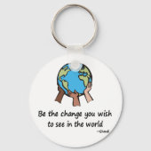 Porte-clés Soyez le changement (Recto)