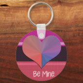 Porte-clés Soyez le coeur réfléchi de Valentine (Recto)