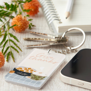 Porte-clés Soyez reconnaissants pour les soirées douillettes 