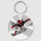 Porte-clés Soyez sans crainte - Snowboardeur (Verso)