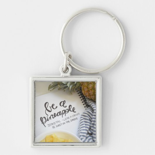 Porte-clés Soyez un ananas (Devant)