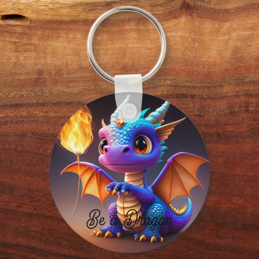 Porte-clés Soyez un dragon (Verso)