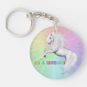 Porte-clés Soyez Unique, Soyez une Licorne (Devant)