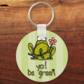Porte-clés soyez vert ! (Recto)