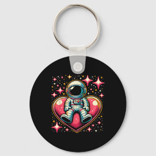 Porte-clés Space Astronaut Cœur Lloon Saint-Valentin Saint-Va