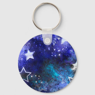 Porte-clés Space Background with Stars
