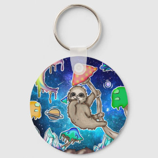 Porte-clés Space Galaxy Sloth Cosmique Champignons Féroîtes C