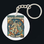 Porte-clés Space Odyssey – Cosmic Adventure for Space Lovers<br><div class="desc">Embark on a cosmic journey with this inspiring “Space Odyssey” typography design! Perfect for dreamers, explorers, and fans of the mysterious universe, this text-based design captures the spirit of adventure among the stars. Inspired by astronomy, science fiction, and the beauty of the galaxy, this design is ideal for space enthusiasts,...</div>