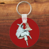 Porte-clés SPAGHETTI PARTY ITALIAN KITCHEN, RESTAURANT rouge (Recto)