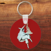 Porte-clés SPAGHETTI PARTY ITALIAN KITCHEN, RESTAURANT rouge (Recto)