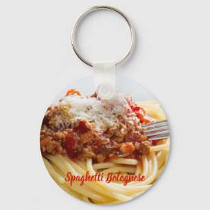 Porte-clés Spaghetti Sauce Bolognaise pâtes au parmesan