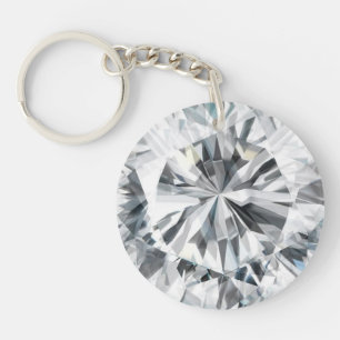 Porte-clés Sparkling Diamond texture Avril Birthstone