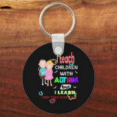 Porte-clés Spécial Ed SPED Professeur Enseigner Cool Autisme (Recto)