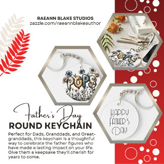 Porte-clés Special Father's Day Round Acrylic Keychain