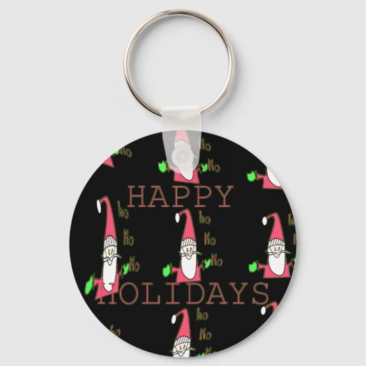 Porte-clés Special Happy Holidays Ho Ho Ho Ink Sketch Père No (Recto)