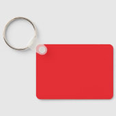 Porte-clés Spécial Unique Gris Rouge Élégant Moderne (Verso)