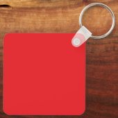 Porte-clés Spécial Unique Gris Rouge Élégant Moderne (Verso)