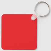 Porte-clés Spécial Unique Gris Rouge Élégant Moderne (Dos)