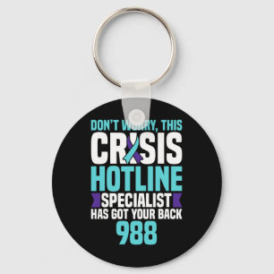 Porte-clés Spécialiste de la ligne d'assistance de crise 988