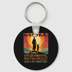 Porte-clés Spécialiste de la protection de l'environnement &a