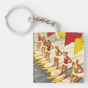 Porte-clés Spectacle aquatique vintage de Floride