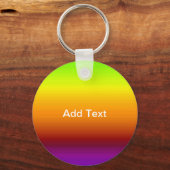 Porte-clés Spectre des couleurs horizontales -3 (Recto)