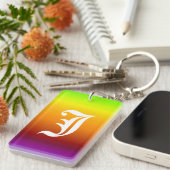 Porte-clés Spectre des couleurs horizontales -3 (Devant droit)
