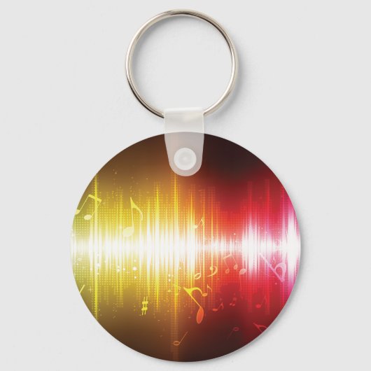 Porte-clés Spectre musical Soundwave Vibrant Audio Visualizer (Recto)